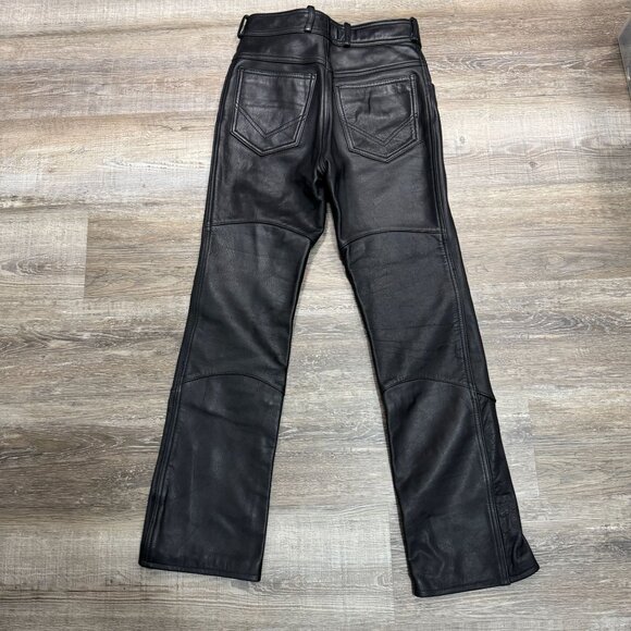 Vintage Easy Riders Leather Motorcycle Pants Riding Moto Punk Womens High Rise - Picture 3 of 10